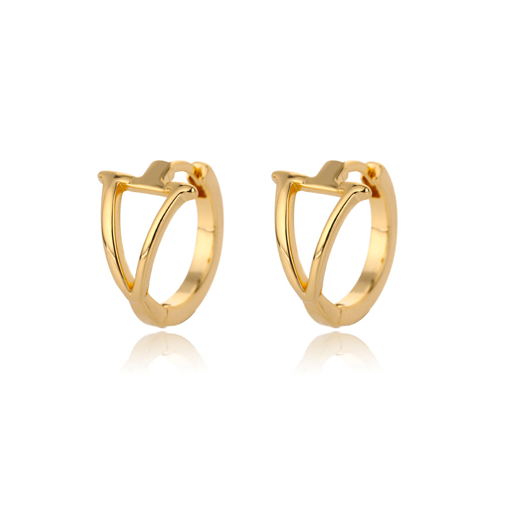 A - Z Small Personalized Letter Gold Hoop Earrings - Jewelry & Accessories - Earrings - Hoop | EarReplaceable Jewelry