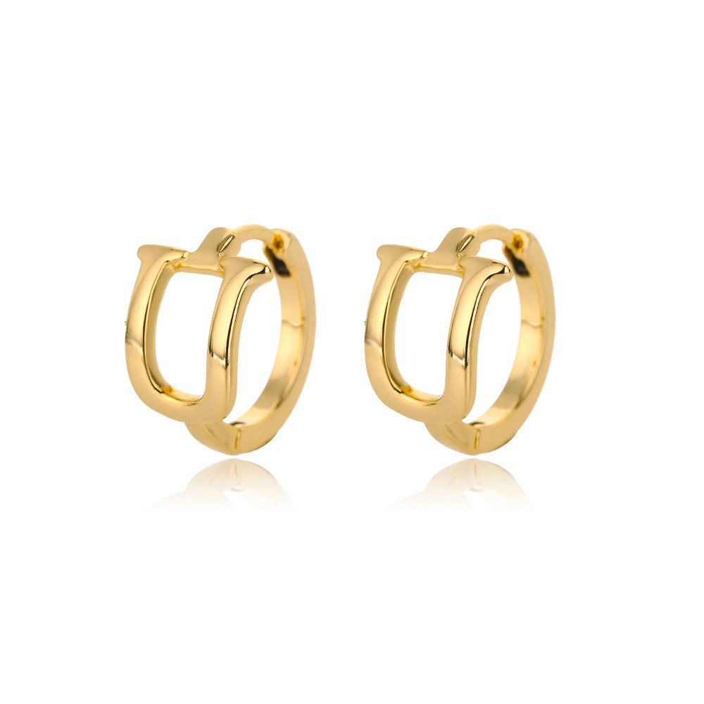 A - Z Small Personalized Letter Gold Hoop Earrings - Jewelry & Accessories - Earrings - Hoop | EarReplaceable Jewelry