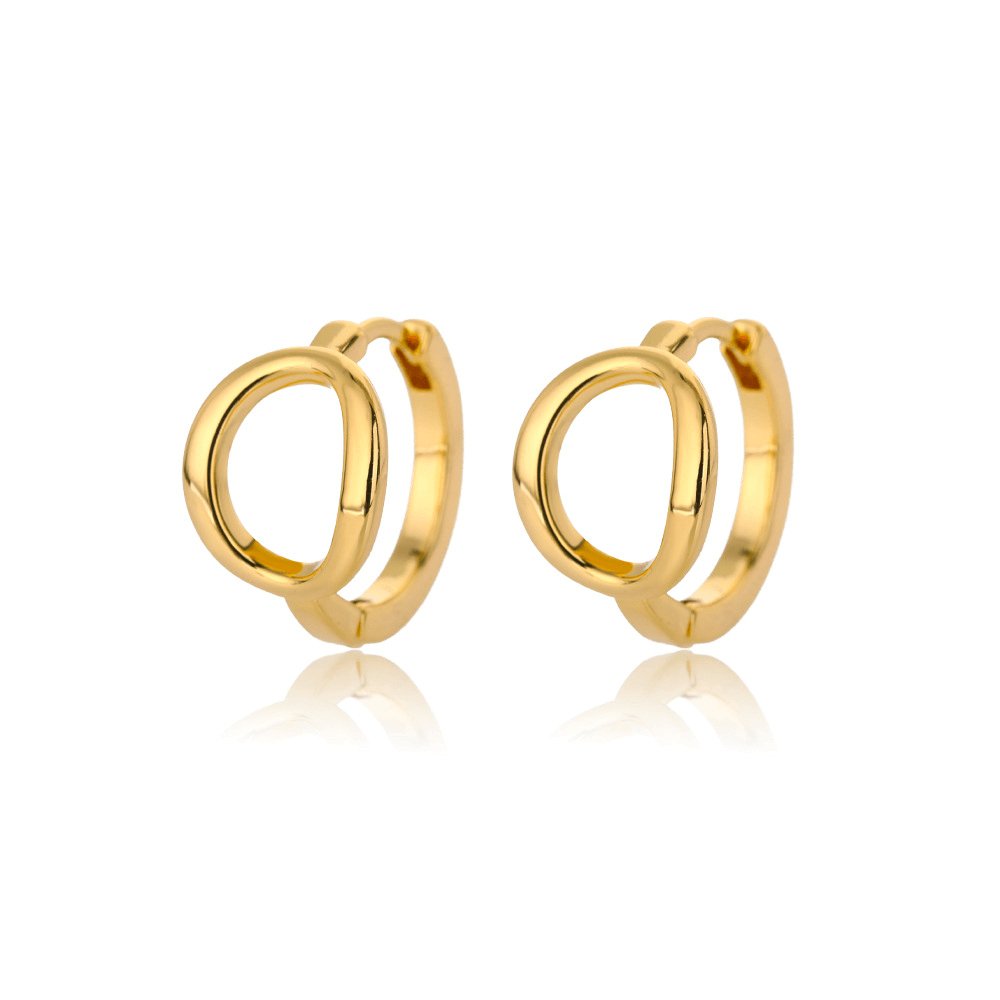 A - Z Small Personalized Letter Gold Hoop Earrings - Jewelry & Accessories - Earrings - Hoop | EarReplaceable Jewelry