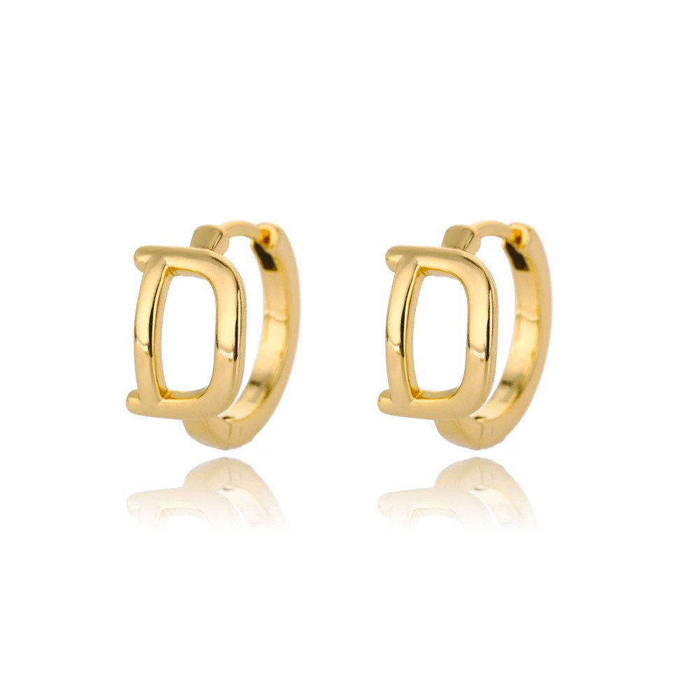 A - Z Small Personalized Letter Gold Hoop Earrings - Jewelry & Accessories - Earrings - Hoop | EarReplaceable Jewelry