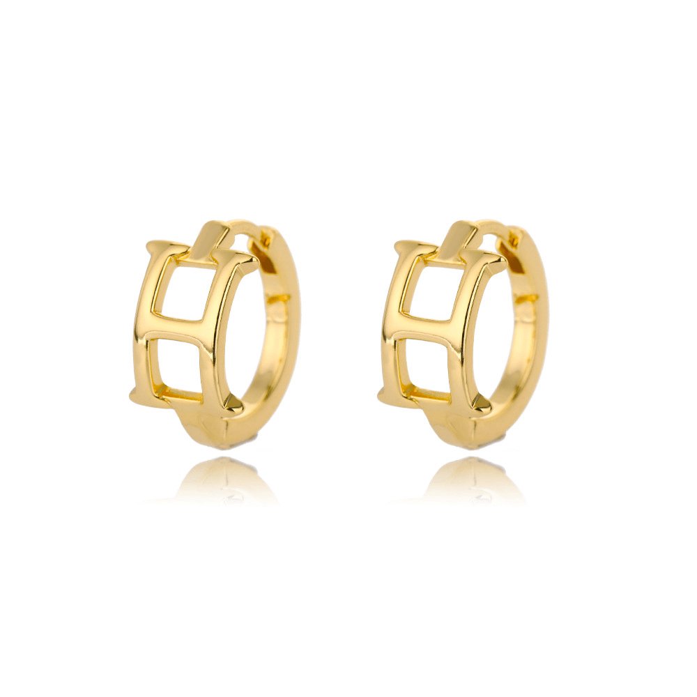 A - Z Small Personalized Letter Gold Hoop Earrings - Jewelry & Accessories - Earrings - Hoop | EarReplaceable Jewelry