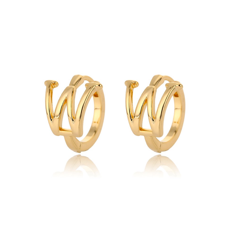 A - Z Small Personalized Letter Gold Hoop Earrings - Jewelry & Accessories - Earrings - Hoop | EarReplaceable Jewelry