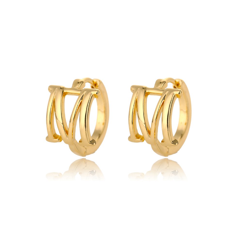 A - Z Small Personalized Letter Gold Hoop Earrings - Jewelry & Accessories - Earrings - Hoop | EarReplaceable Jewelry