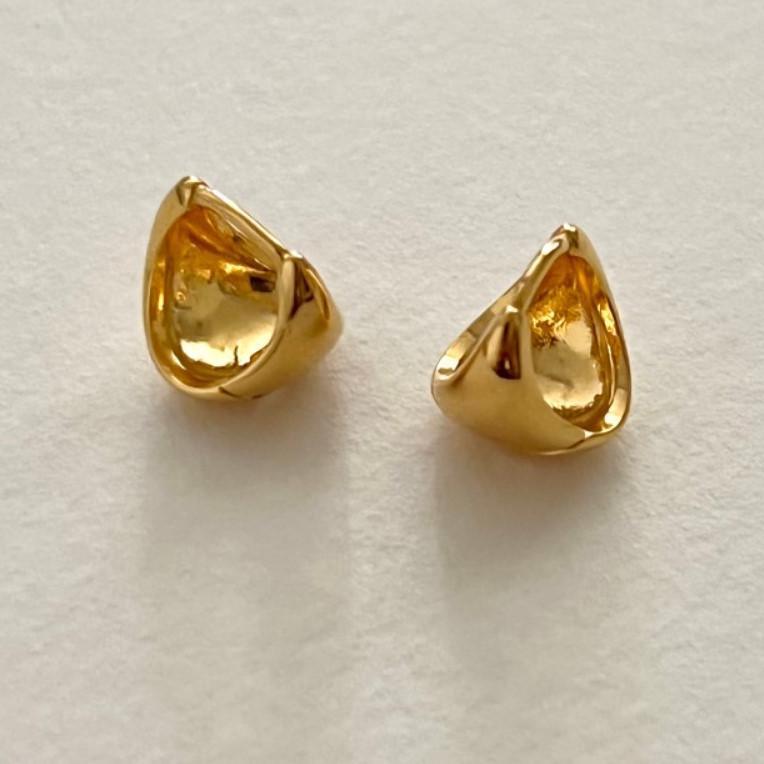 Mini Oval Huggie Earrings in 18K Gold and Sterling Silver - Jewelry & Accessories - Earrings - Hoop | EarReplaceable Jewelry