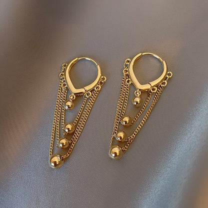 Ball and Chain Hoop Earrings - Jewelry & Accessories - Earrings | EarReplaceable Jewelry