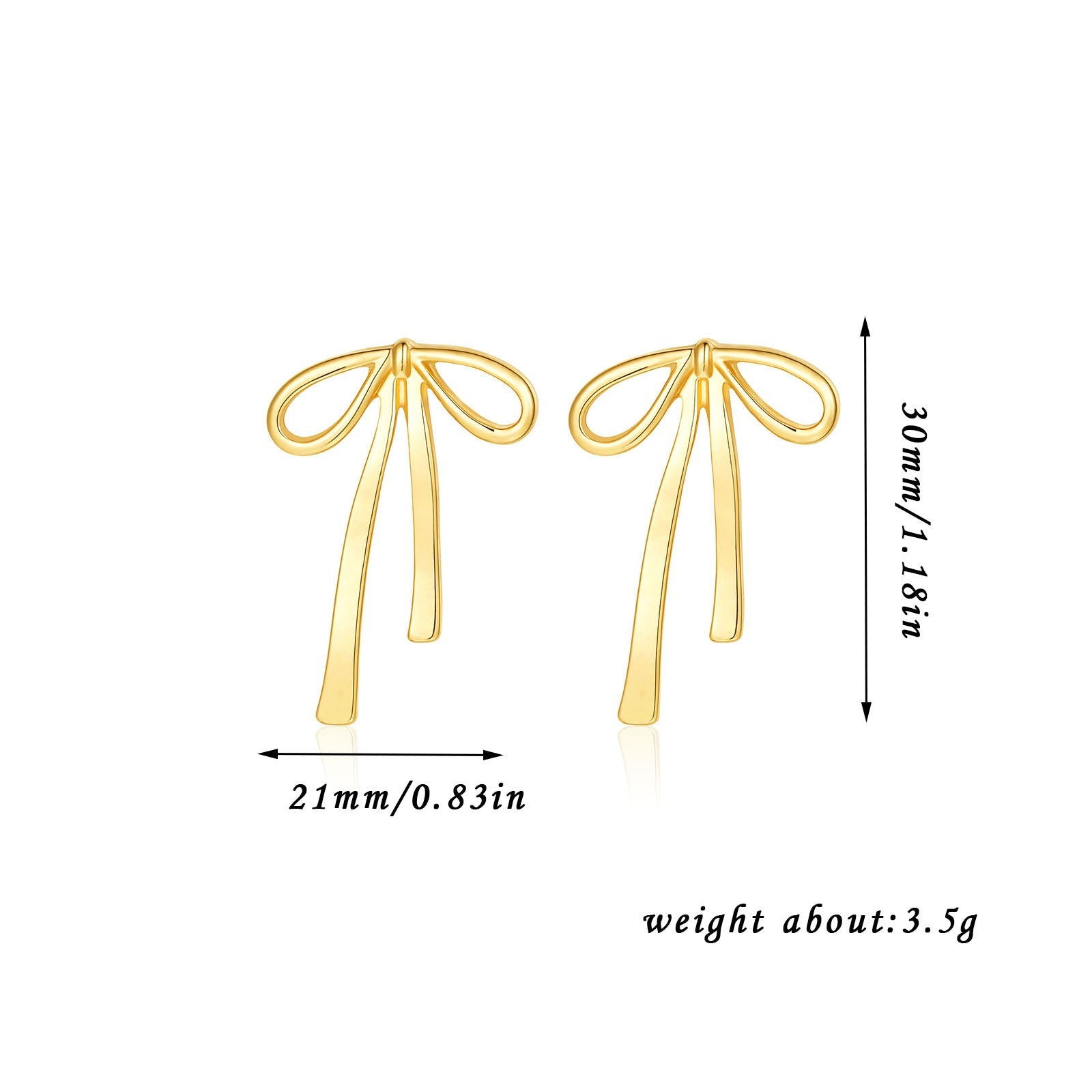 Bow - lieve Lightweight Bow Earrings - Jewelry & Accessories - Earrings | EarReplaceable Jewelry