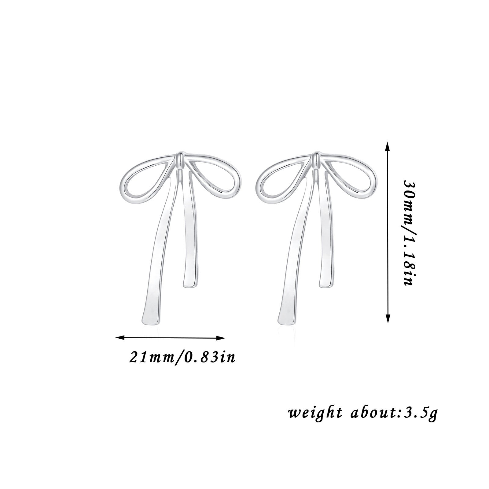 Bow - lieve Lightweight Bow Earrings - Jewelry & Accessories - Earrings | EarReplaceable Jewelry