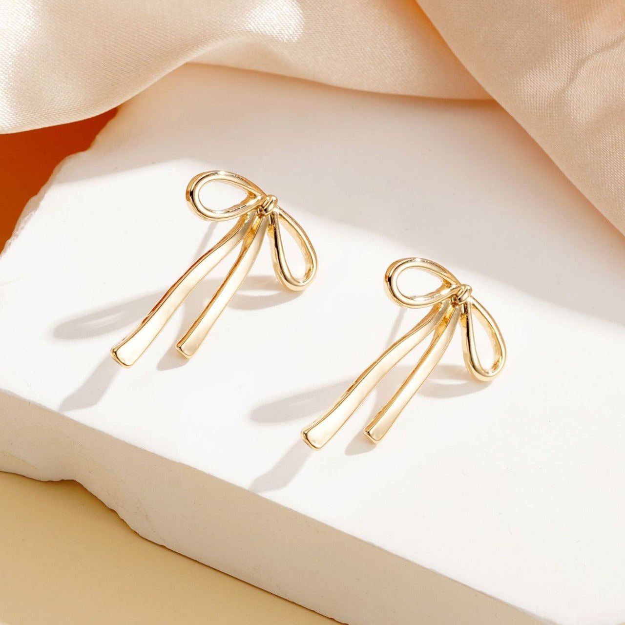 Bow - lieve Lightweight Bow Earrings - Jewelry & Accessories - Earrings | EarReplaceable Jewelry