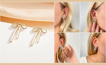 Bow - lieve Lightweight Bow Earrings - Jewelry & Accessories - Earrings | EarReplaceable Jewelry