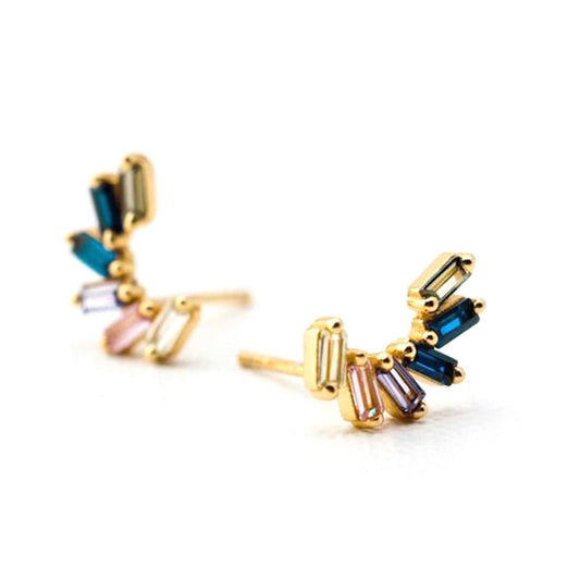 Color Me Happy | Colorful Stone Earrings - Jewelry & Accessories - Earrings - Drop | EarReplaceable Jewelry