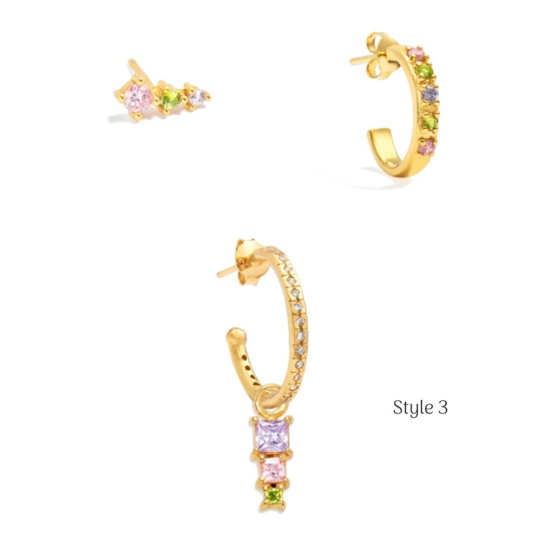 Colorfully Curated Earring Stacking Sets | 7 Styles to Choose From - Jewelry & Accessories - Earrings - Drop | earring sets