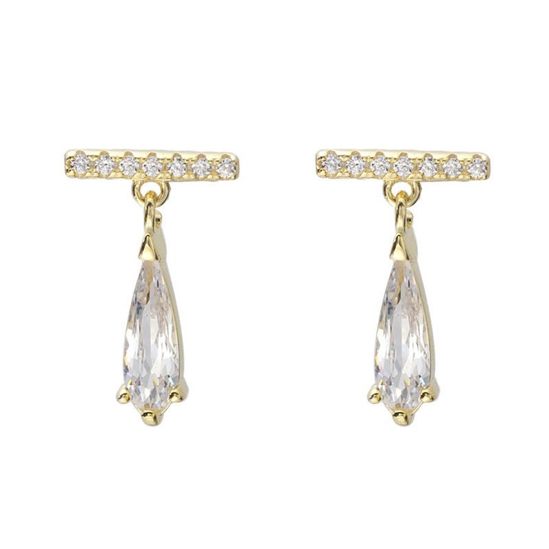 Diamond Bar Earrings - Jewelry & Accessories - Earrings - Drop | EarReplaceable Jewelry