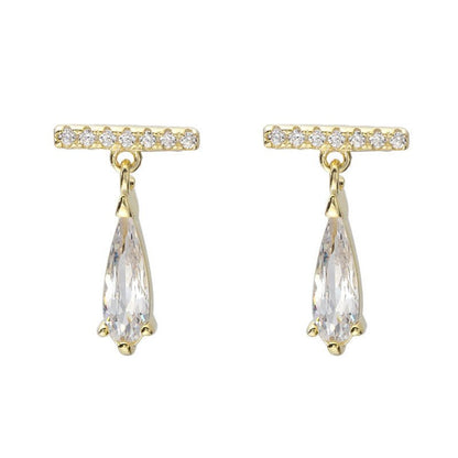 Diamond Bar Earrings - Jewelry & Accessories - Earrings - Drop | EarReplaceable Jewelry