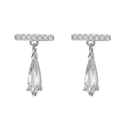 Diamond Bar Earrings - Jewelry & Accessories - Earrings - Drop | EarReplaceable Jewelry