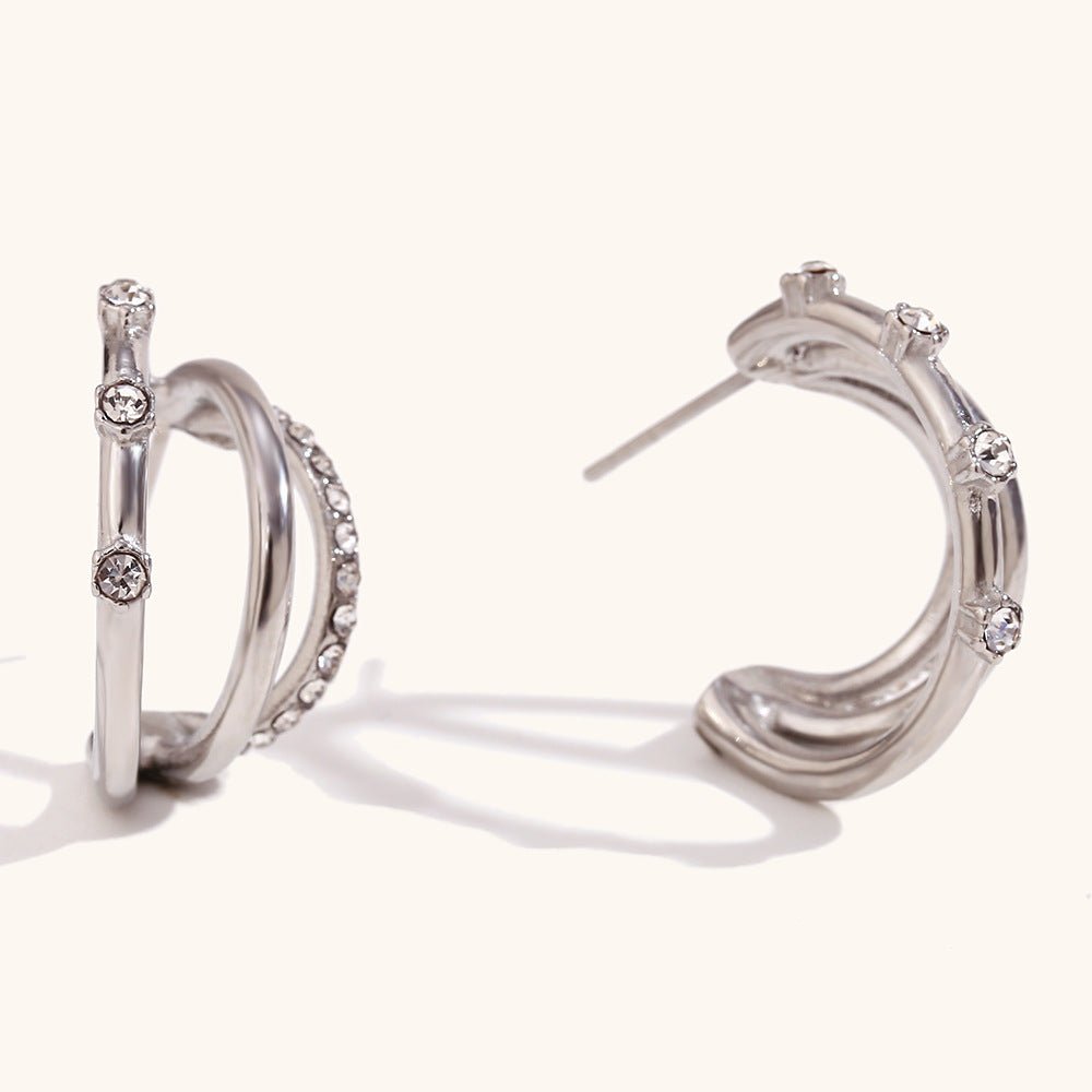 Eat Cake |Triple Hoop Earrings - Jewelry & Accessories - Earrings - Drop | EarReplaceable Jewelry