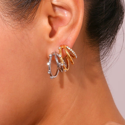 Eat Cake |Triple Hoop Earrings - Jewelry & Accessories - Earrings - Drop | EarReplaceable Jewelry