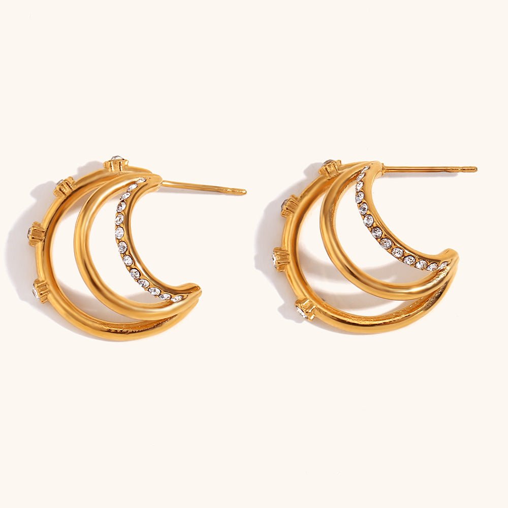 Eat Cake |Triple Hoop Earrings - Jewelry & Accessories - Earrings - Drop | EarReplaceable Jewelry