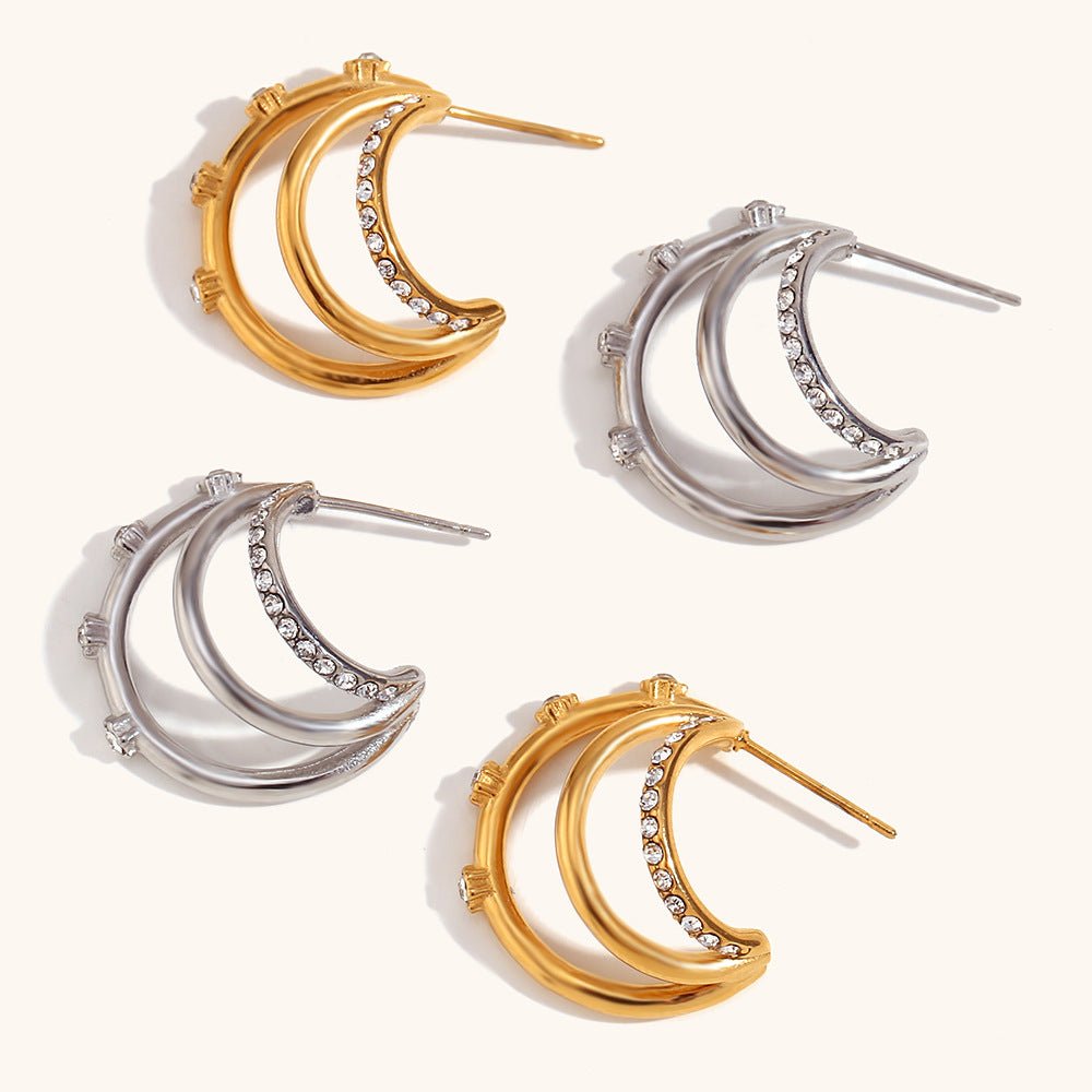 Eat Cake |Triple Hoop Earrings - Jewelry & Accessories - Earrings - Drop | EarReplaceable Jewelry