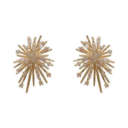 Fireworks Zircon Stud Earrings - Jewelry & Accessories - Earrings - Drop | EarReplaceable Jewelry