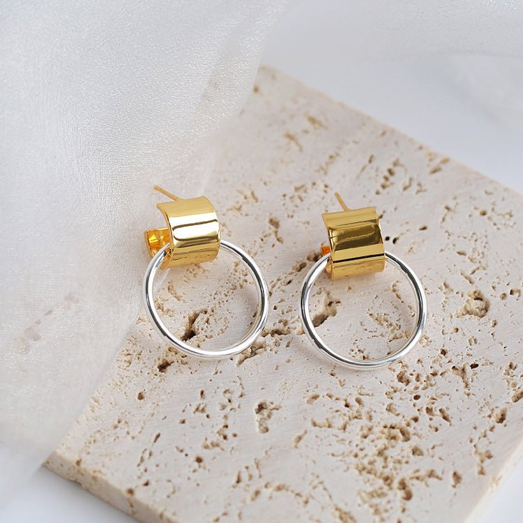 Hoop de Loop Geometric Drop Earrings - Jewelry & Accessories - Earrings - Drop | EarReplaceable Jewelry