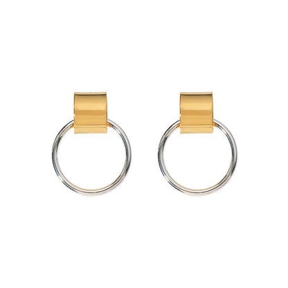 Hoop de Loop Geometric Drop Earrings - Jewelry & Accessories - Earrings - Drop | EarReplaceable Jewelry