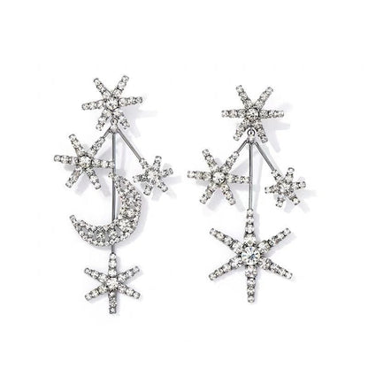 North Star Rhinestone Dangle Earrings - Jewelry & Accessories - Earrings - Drop | EarReplaceable Jewelry