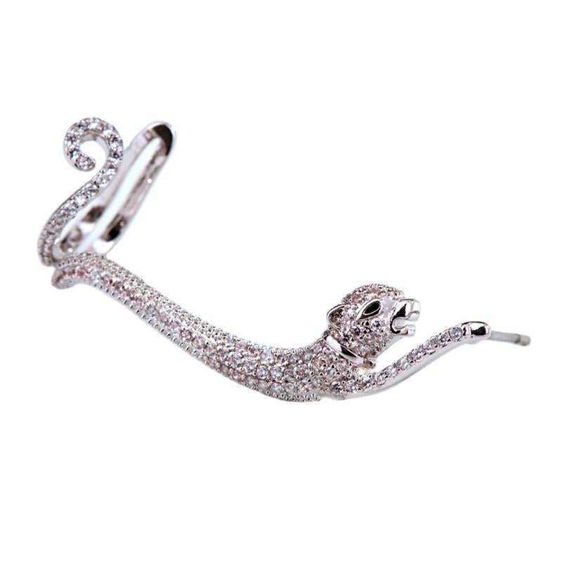 Pouncing Jaguar Ear Clip Stud - Jewelry & Accessories - Earrings | EarReplaceable Jewelry