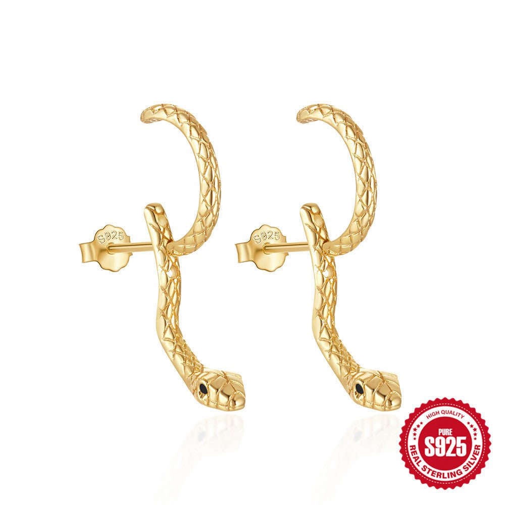 Slivering Snake Adjustable Ear Studs - Jewelry & Accessories - Earrings - Drop | EarReplaceable Jewelry