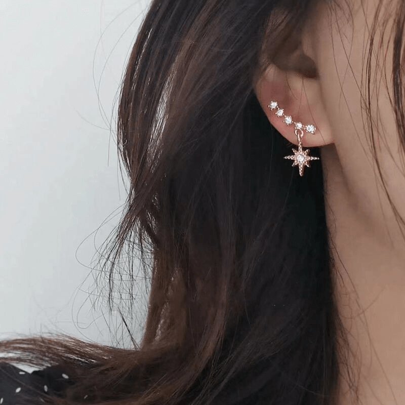 Star Gazer Ear Climbers - Jewelry & Accessories - Earrings | EarReplaceable Jewelry