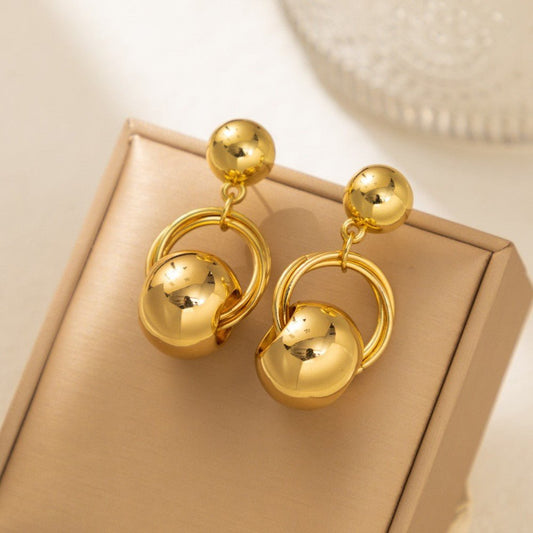 Take a Shot Lightweight Gold Earrings - Jewelry & Accessories - Earrings | EarReplaceable Jewelry