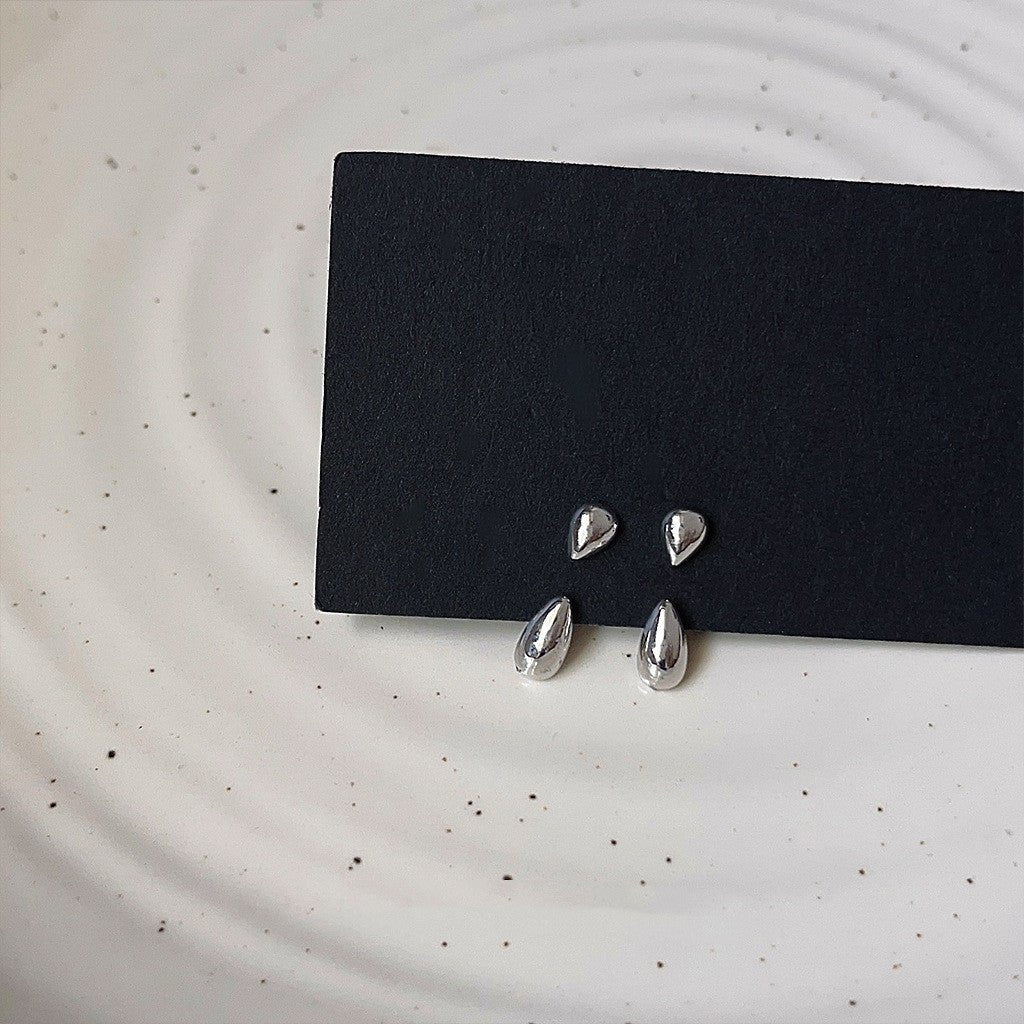 Water Droplets Adjustable Ear Studs with Backplate - Jewelry & Accessories - Earrings - Drop | EarReplaceable Jewelry